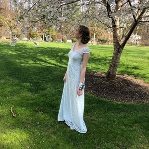 Light blue prom/ bridesmaid dress